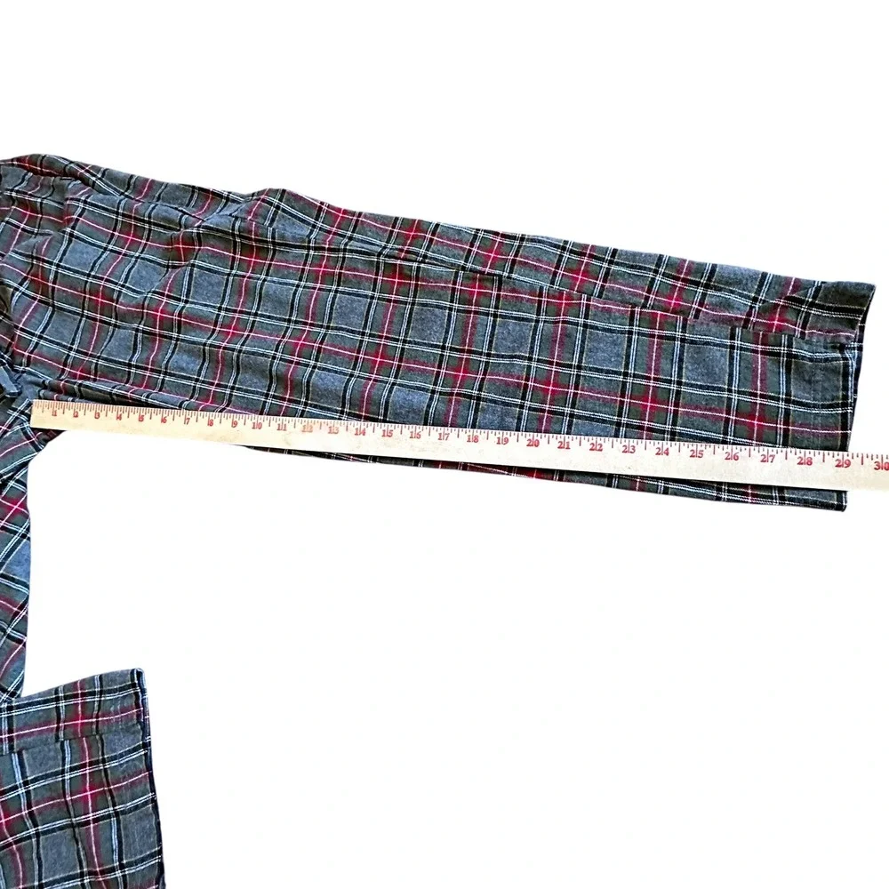 Eddie Bauer‎ Pants Men's M Gray Stewart Scotch Plaid Lounge Pajama Pants